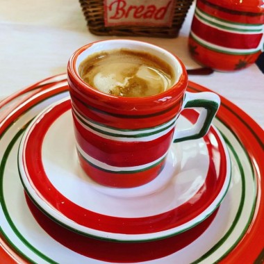 Tazzina caffè piatto procida ceramiche de simone Tazzina caffè piatto procida ceramiche de simone